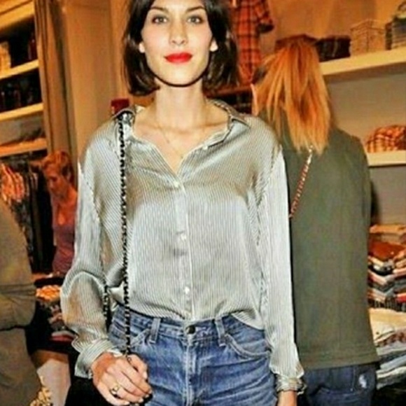 Madewell Tops - Alexa Chung X Madewell Risky Business Blouse Silk